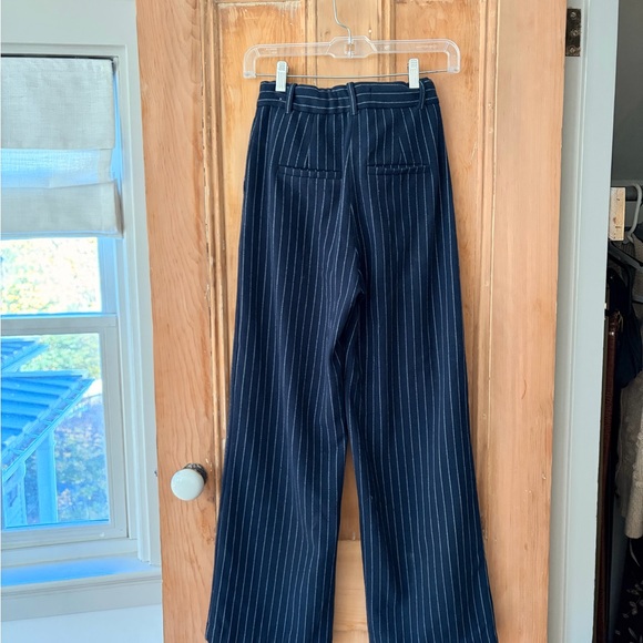 Abercrombie & Fitch navy pinstripe pant XXS short petite - Picture 4 of 4